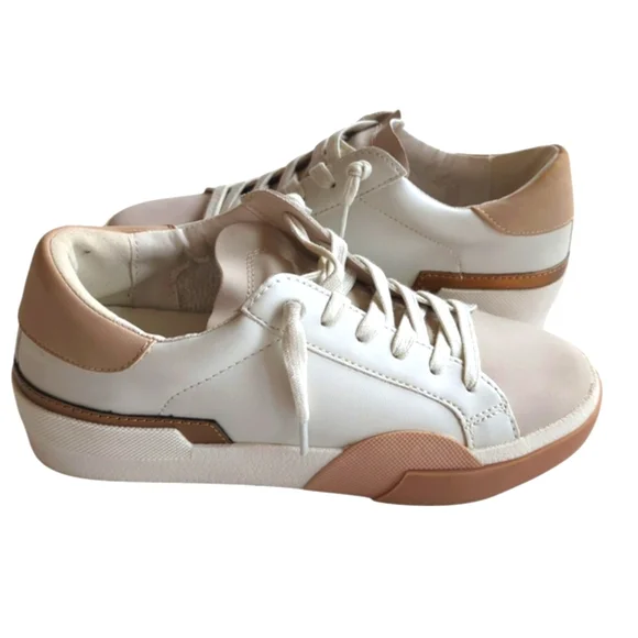 DV Dolce Vita Harryson Faux Leather Lace Up Sneakers 7.5 Blush Multi - Picture 3 of 16